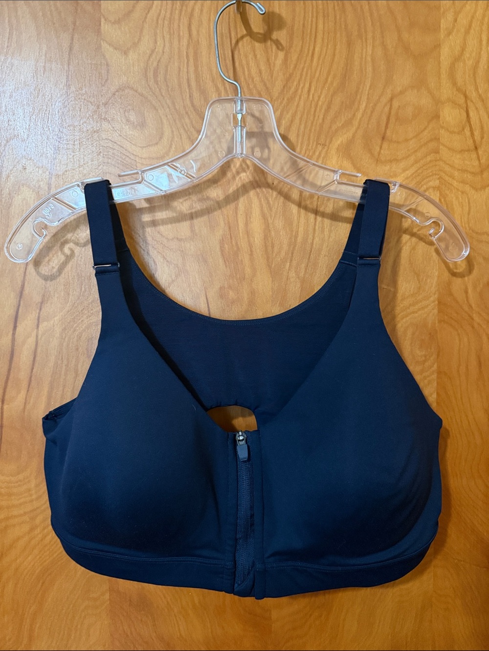 Old Navy Navy Front Zip High Support Sports Bra power soft go dry 38c